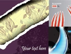 Personality tearing paper background vector graphic