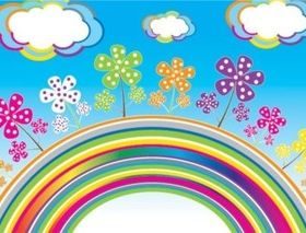 Lovely flowers shiny vector