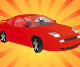 Fiat Car vector graphics