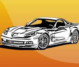 Fast Car Illustration vector