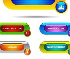 Glass Web Elements art vector