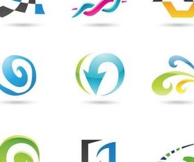 Abstract Logotypes vector