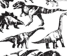 Dinosaurs free vector