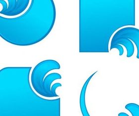 Waves Design Elements vector graphics
