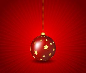 Christmas baubles background 3 vector