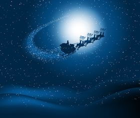 Night sky santbackground vector