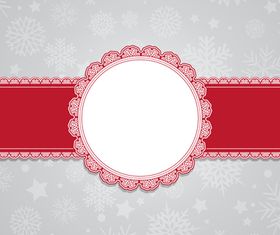 Christmas snowflake cards design vector