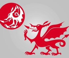 Dragons Graphics vector