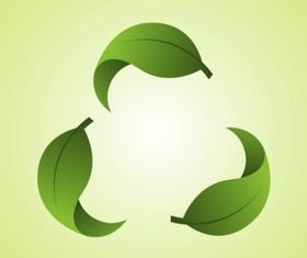 Recycling Leaves vector