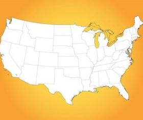 USA Map vector