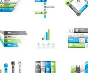 Infographics Symbols shiny vector