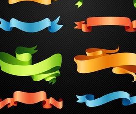 Shiny Ribbon Elements vector