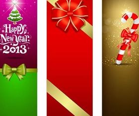 X-mas Vertical Banners vector