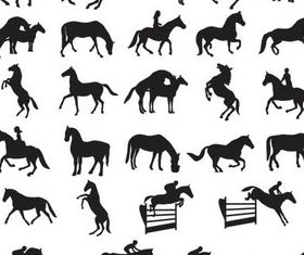 Horse competitions vector