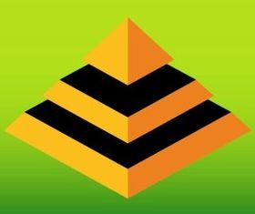 Abstract Pyramid vector