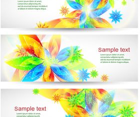 Floral banner vector