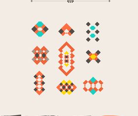 Retro frame pattern vector