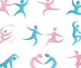 Dance Bright Logotypes vector