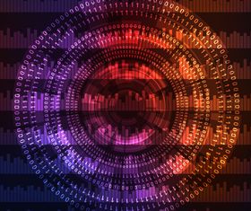 Number concept background vector