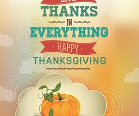 Vintage Thanksgiving Poster 1 vector