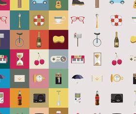 Social Icons set vector