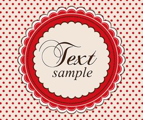 Lace frame background vector