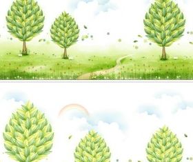 Outdoor landscape vectors graphic