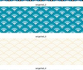 Waves patterns creative vector