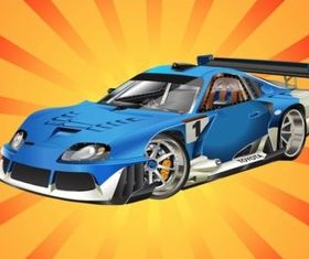 ToyotRacing Car vector