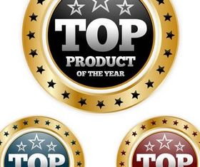 Gold Guarantee Stickers vector