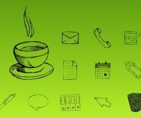 Office Icons set vector