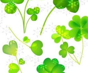 Sweet clover plants design vector