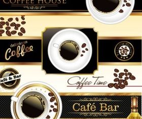 cafe bar creative vector