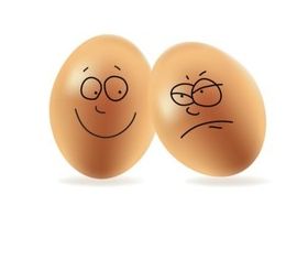 Funny egg vector