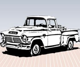 Old Truck Sketch vector