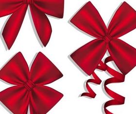 Red Ribbons set vector
