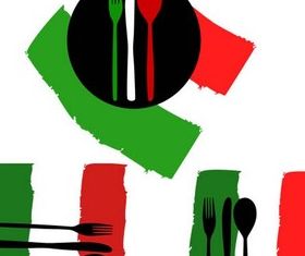 Italian Food Logo vector graphic