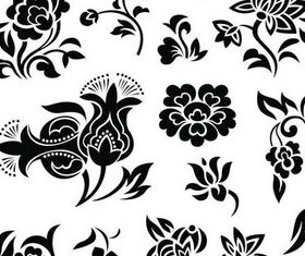Floral Elements vector graphics
