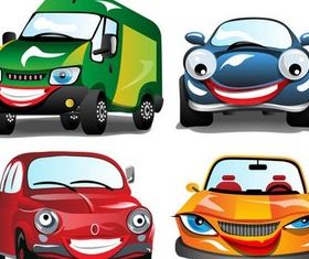 Cartoon Cars free set vector