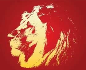 Lion Face vector graphics