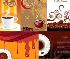 Coffee Poster design elements vector material