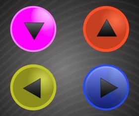 Round Button Pack vector