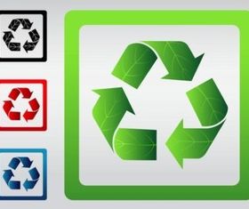 Recycle Signs set vector