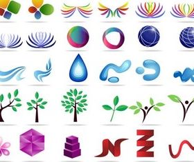 Abstract Logo Templates vector