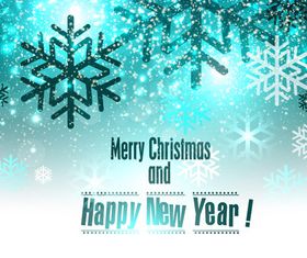 Christmas and New Year background vector