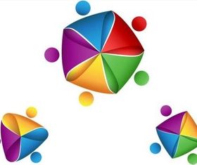 Shiny Abstract Logotypes art vector