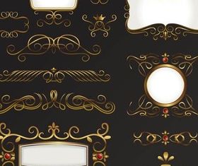 Gold Ornate Elements vector