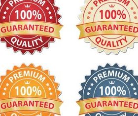 Guaranteed Stickers vector graphic