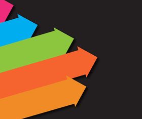 Colored Arrow background vector