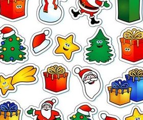 Funny X-mas Elements vector